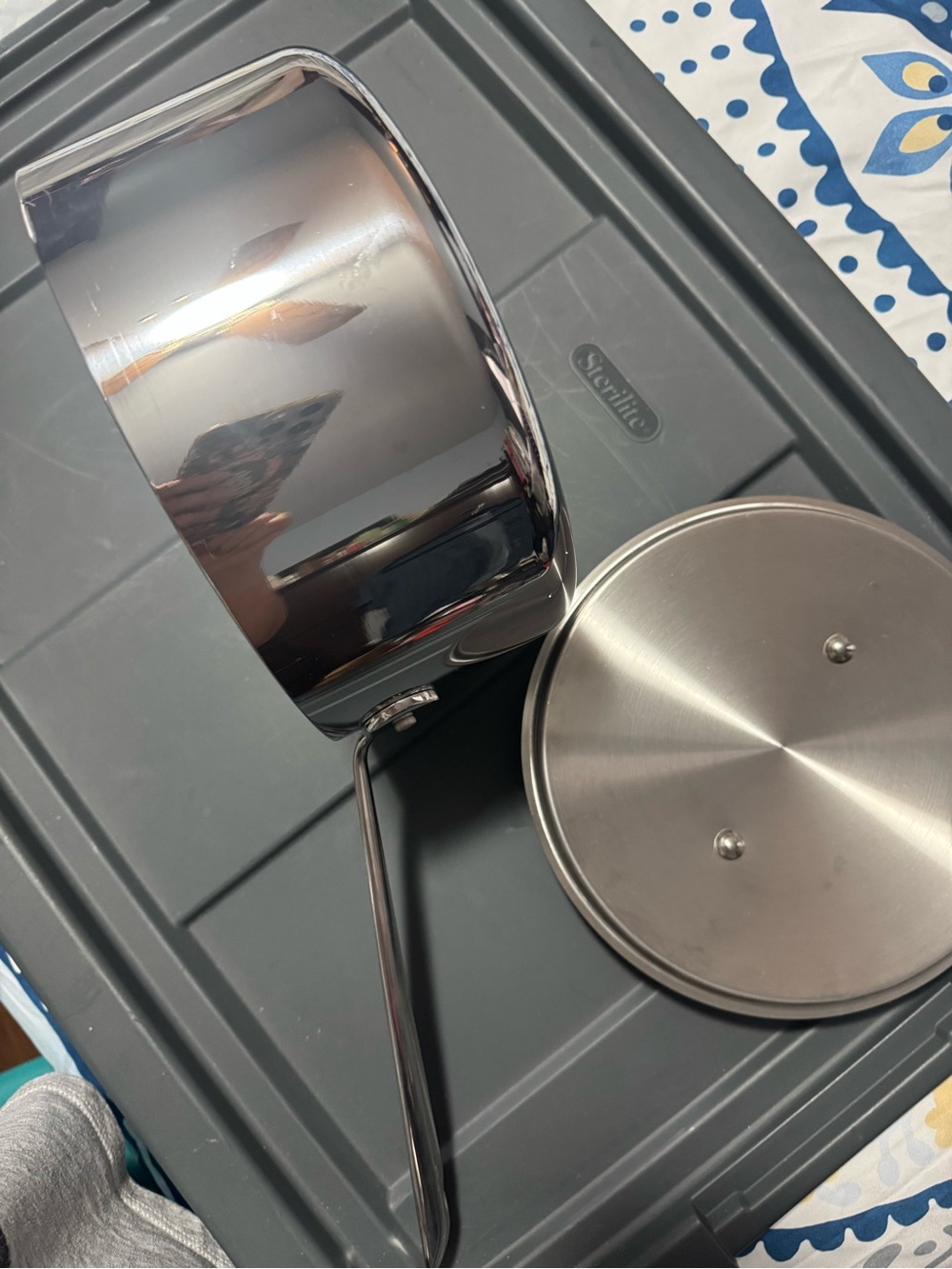 All clad Stainless Steel Covered Saucepan - Silver - Picture 2 of 5